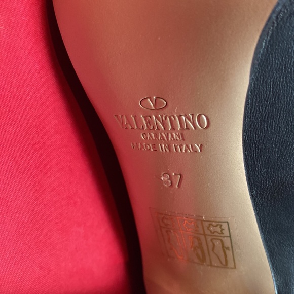 Valentino Thigh High Boots Garvani Over the Knee Black Zip Up Leather Stiletto - Picture 7 of 17